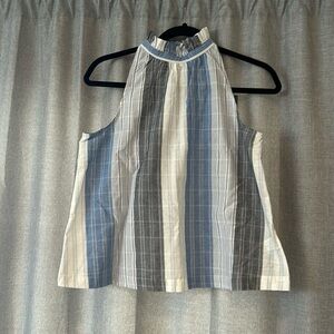 Target brand top white and blue